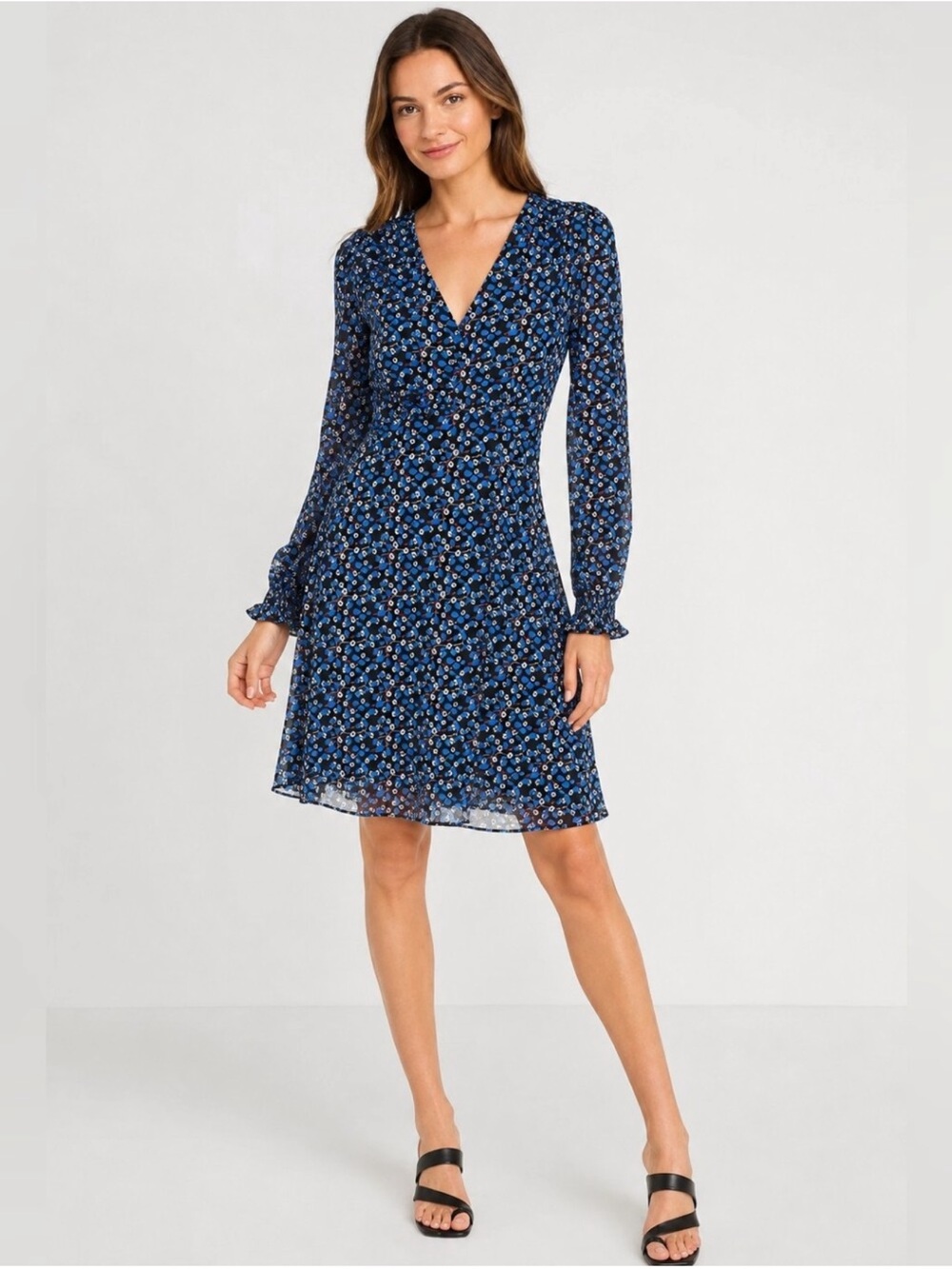 CAbi The Ten Dress Stretchy Long Sleeve Size Medium